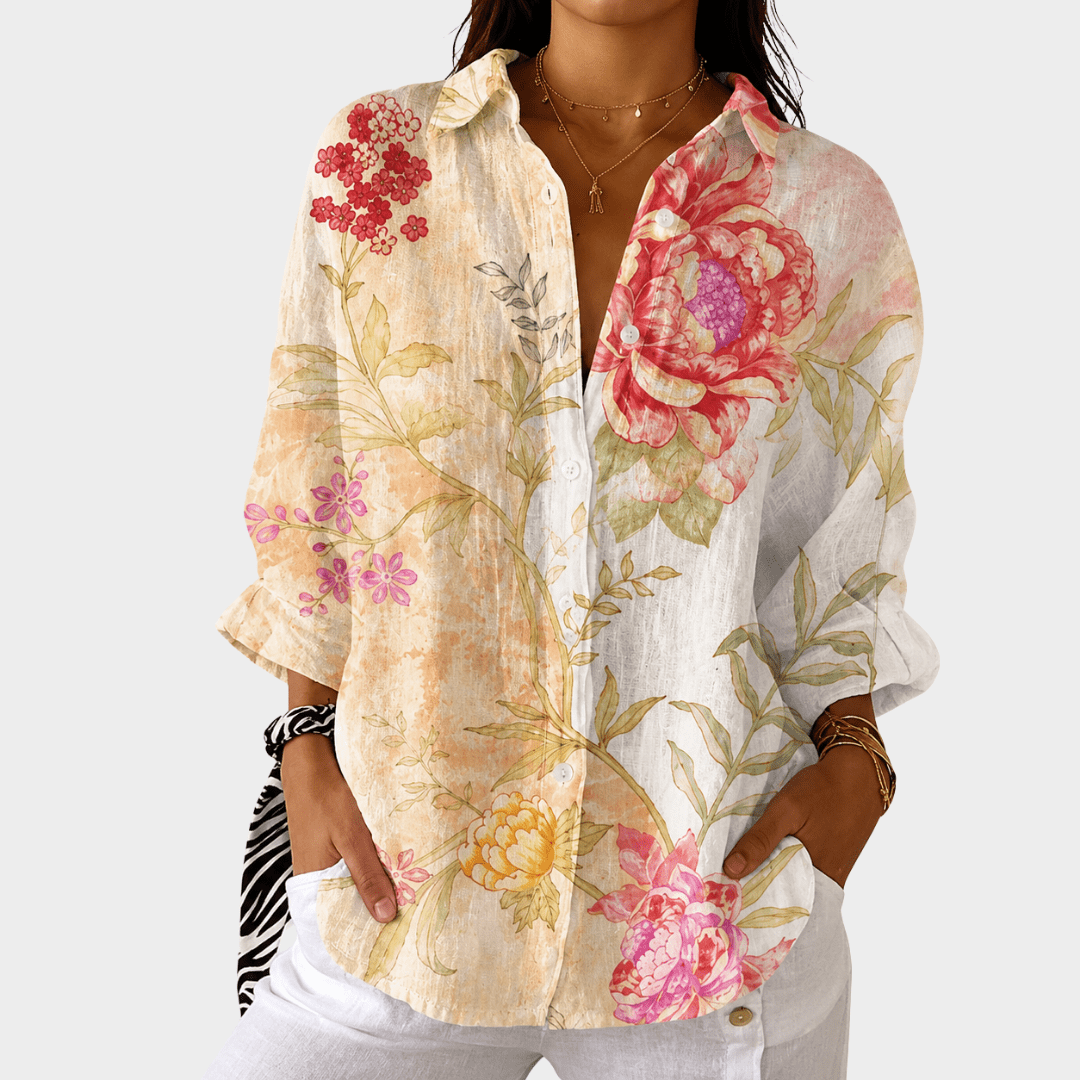 Light and colorful blouse with print - Rosalie and Grace