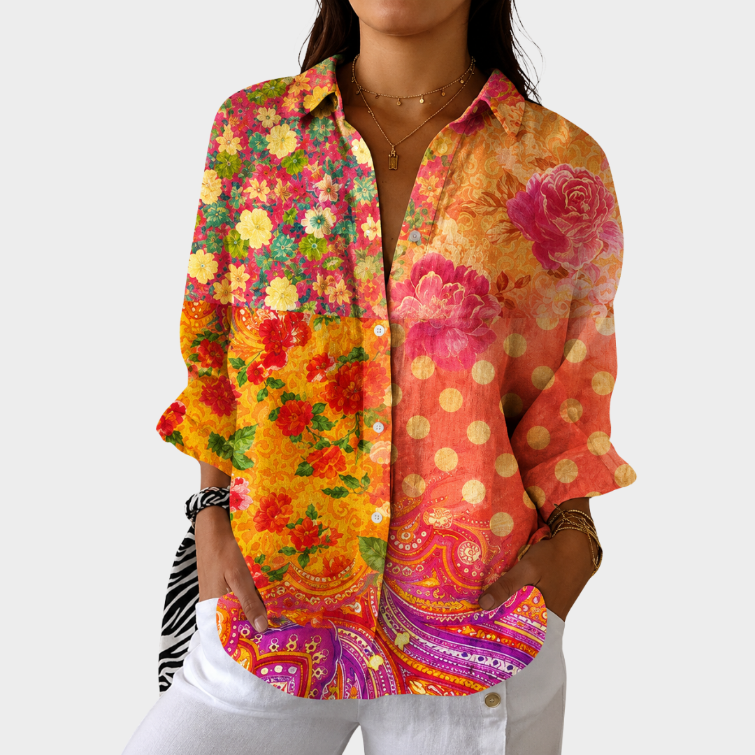 Light and Colorful Printed Blouse - Rosalie and Grace