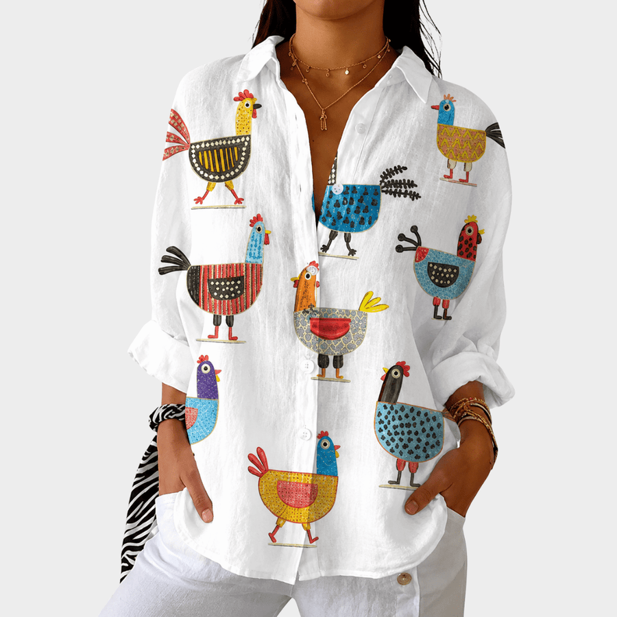 Light and Colorful Printed Blouse - Rosalie and Grace