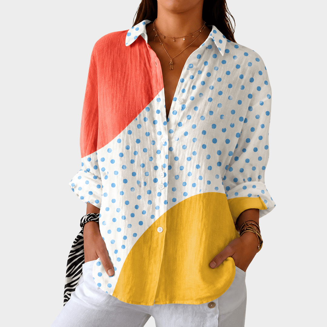 Lightweight and colorful blouse with print - Rosalie and Grace