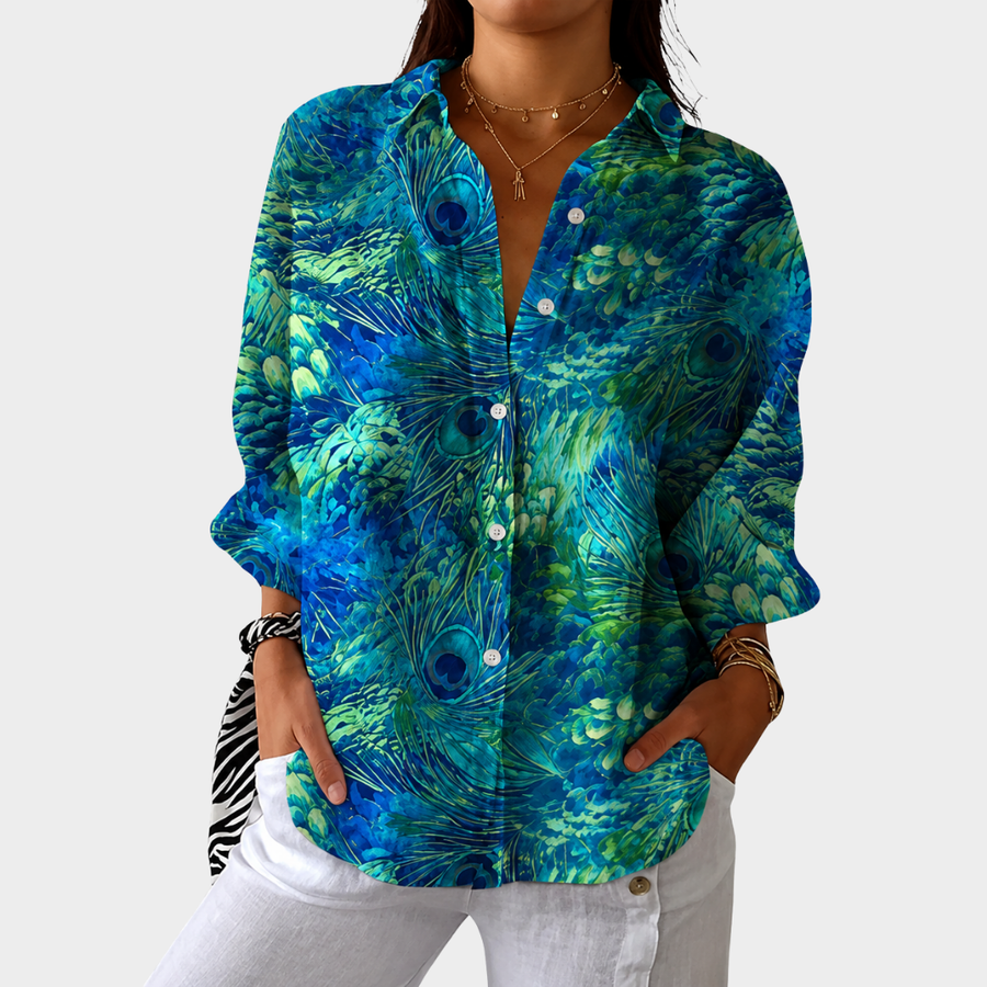 Lightweight and Colorful Printed Blouse - Rosalie and Grace