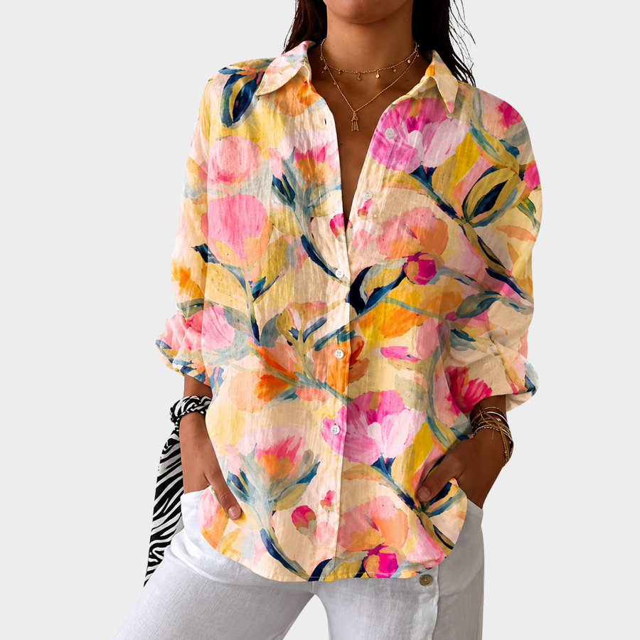 Lightweight and Colorful Printed Blouse - Rosalie and Grace