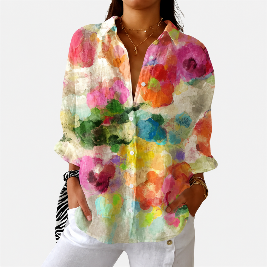 Lightweight and Colorful Printed Blouse - Rosalie and Grace