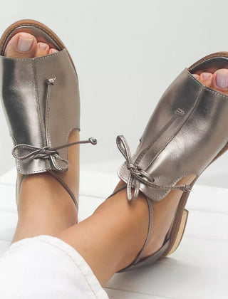 LILLIANA – STRAP-STYLE LEATHER SANDALS - Rosalie and Grace