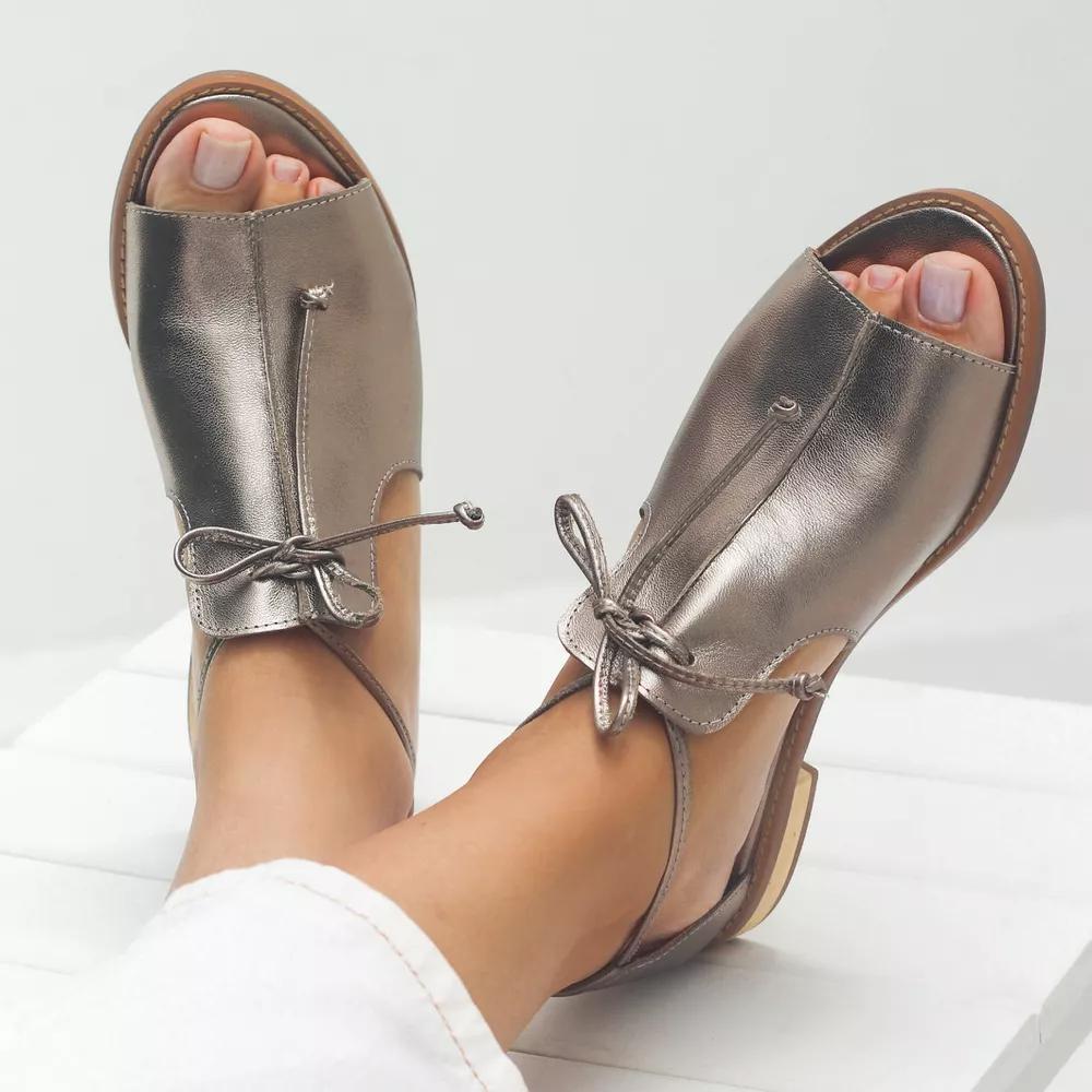 LILLIANA – STRAP-STYLE LEATHER SANDALS - Rosalie and Grace