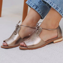 LILLIANA – STRAP-STYLE LEATHER SANDALS - Rosalie and Grace