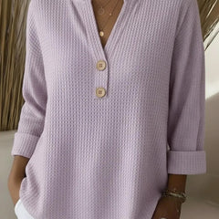 Lucinda™ | Henley Button Top - Rosalie and Grace