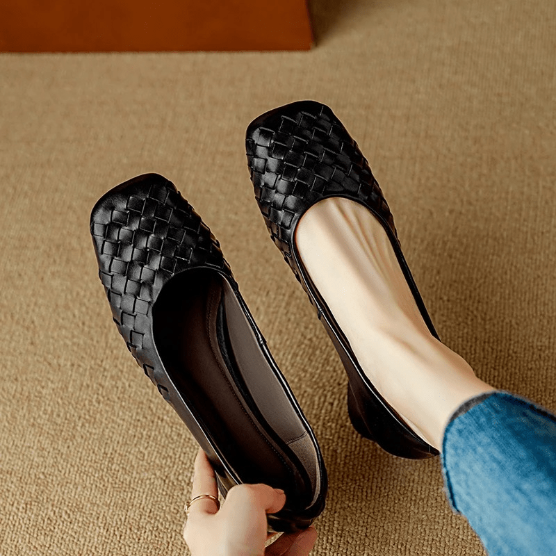Marcelle Leather Flats - Rosalie and Grace