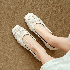 Marcelle Leather Flats - Rosalie and Grace