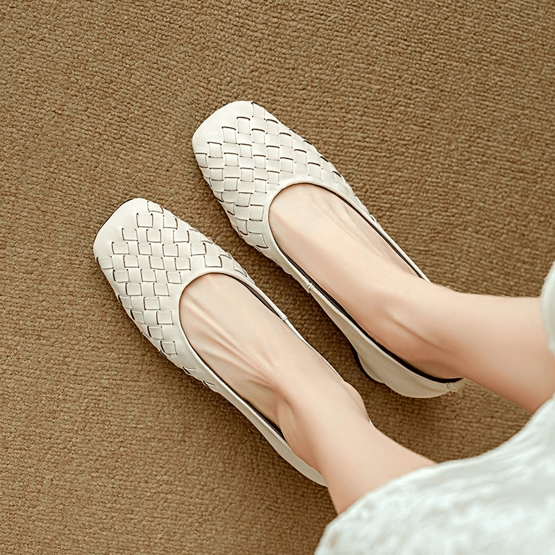 Marcelle Leather Flats - Rosalie and Grace