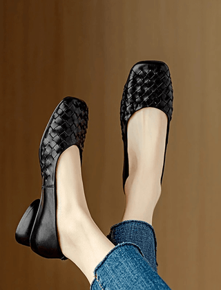 Marcelle Leather Flats - Rosalie and Grace