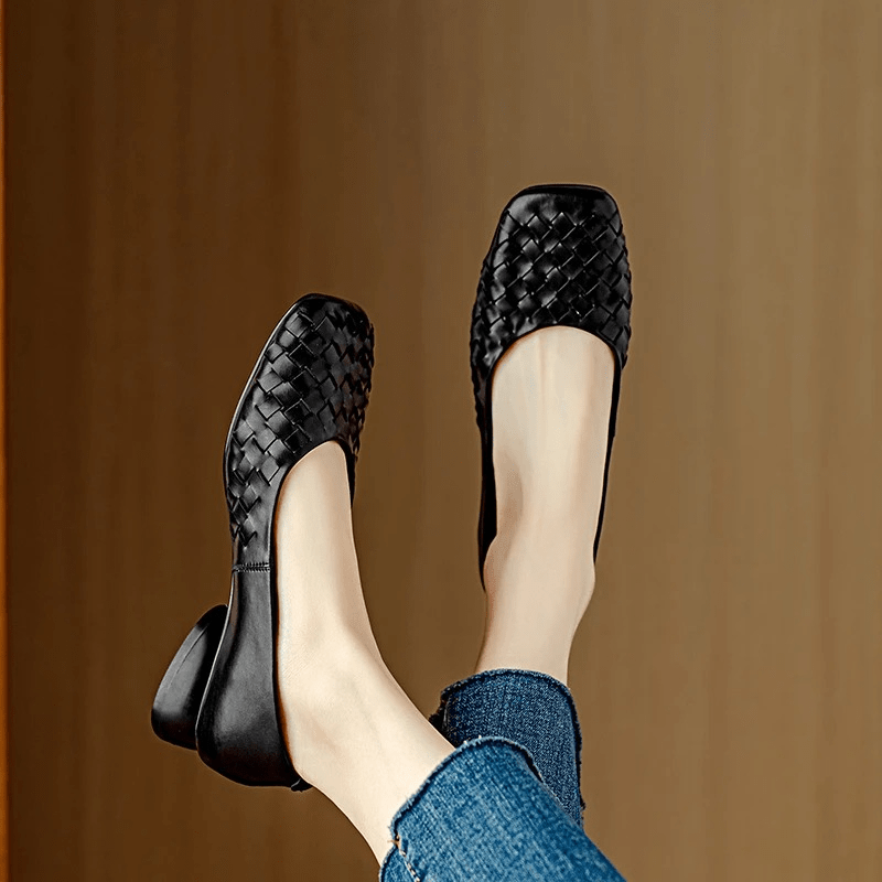 Marcelle Leather Flats - Rosalie and Grace