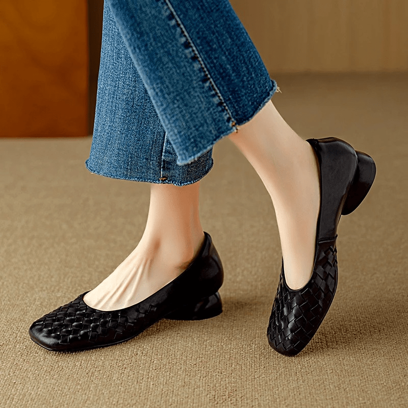 Marcelle Leather Flats - Rosalie and Grace