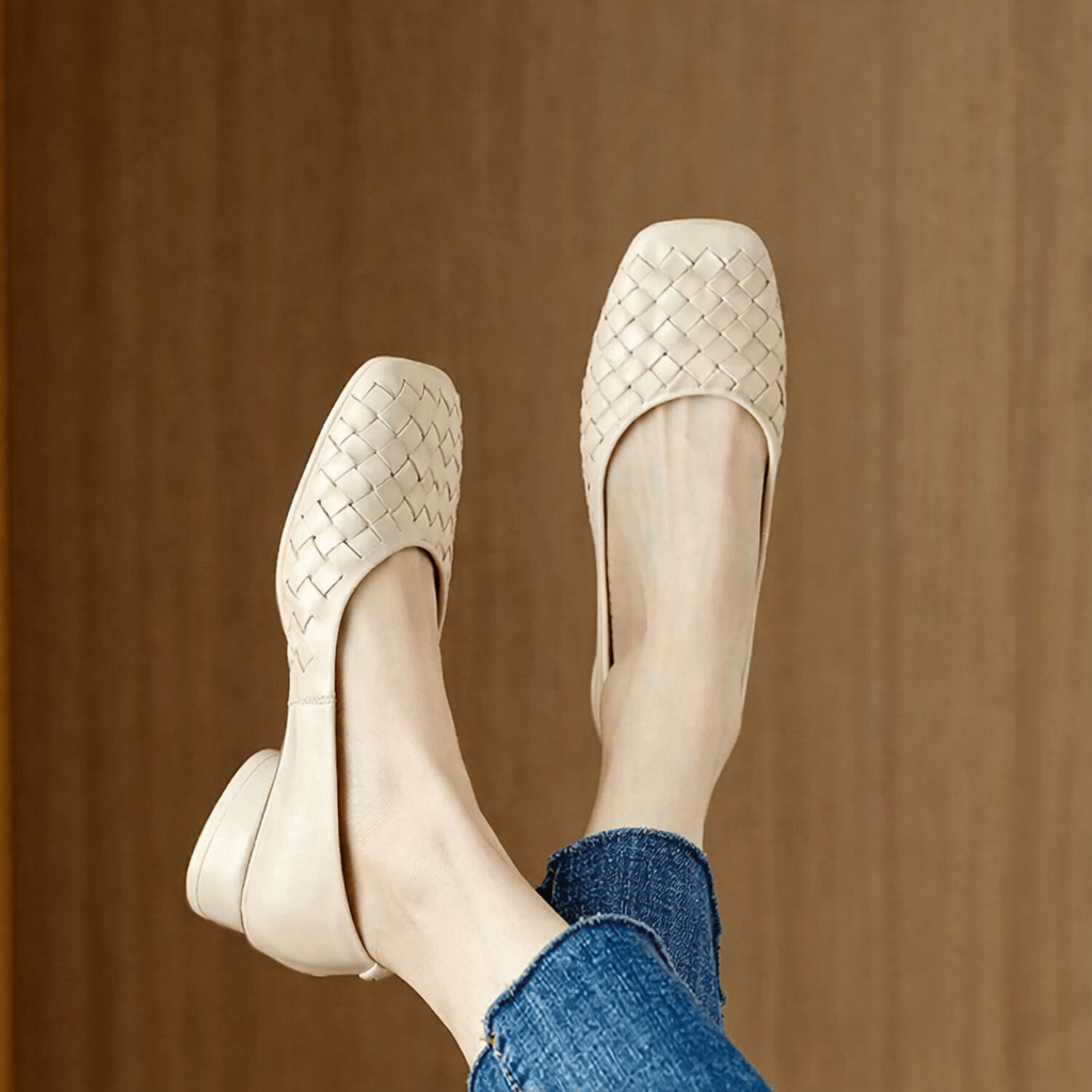 Marcelle Leather Flats - Rosalie and Grace