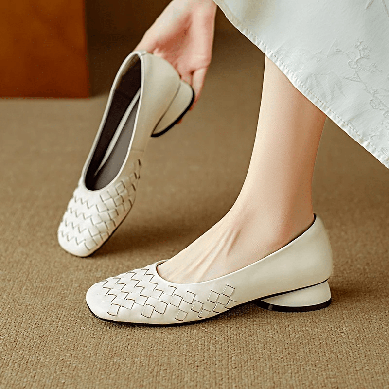 Marcelle Leather Flats - Rosalie and Grace