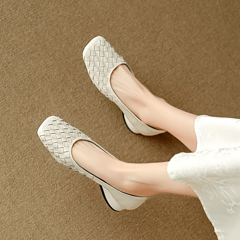 Marcelle Leather Flats - Rosalie and Grace