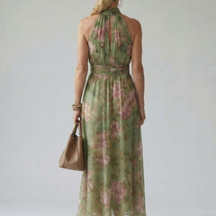 Mirelle™ | Gathered Halter Midi Dress - Rosalie and Grace