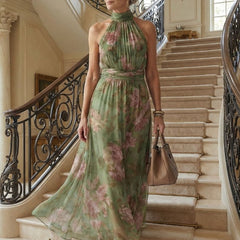 Mirelle™ | Gathered Halter Midi Dress - Rosalie and Grace