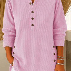Neva™ | Button Henley Tunic - Rosalie and Grace