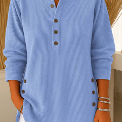 Neva™ | Button Henley Tunic - Rosalie and Grace