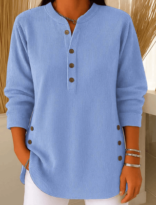 Neva™ | Button Henley Tunic - Rosalie and Grace
