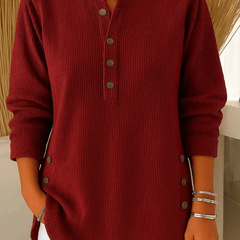 Neva™ | Button Henley Tunic - Rosalie and Grace