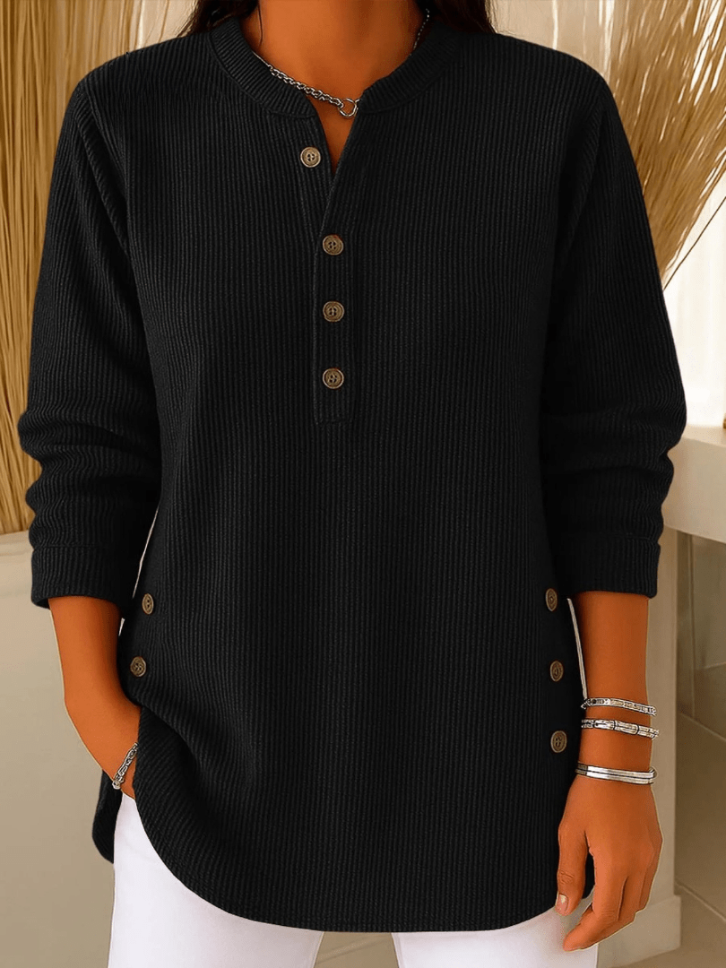 Neva™ | Button Henley Tunic - Rosalie and Grace