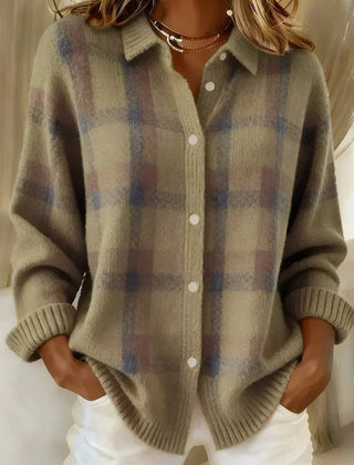 Nirvelle™ | Cozy Checked Cardigan - Rosalie and Grace