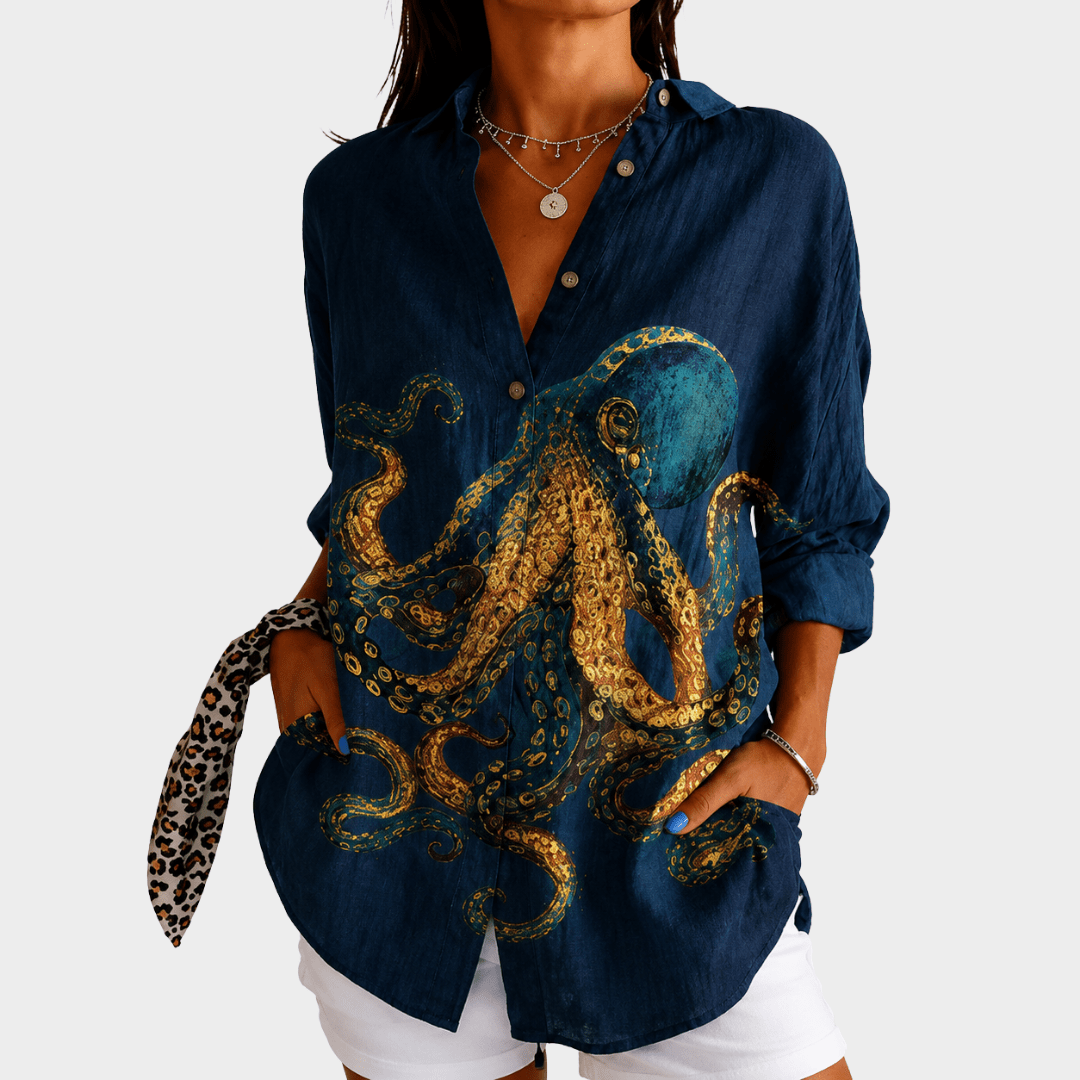 Ocean Treasure Statement Blouse - Rosalie and Grace