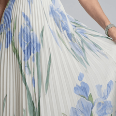 Ophelia™ | Sleeveless Square Neck Floral Print Midi Dress - Rosalie and Grace
