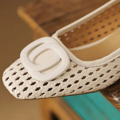 Opium Woven Leather Flats - Rosalie and Grace