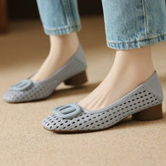 Opium Woven Leather Flats - Rosalie and Grace