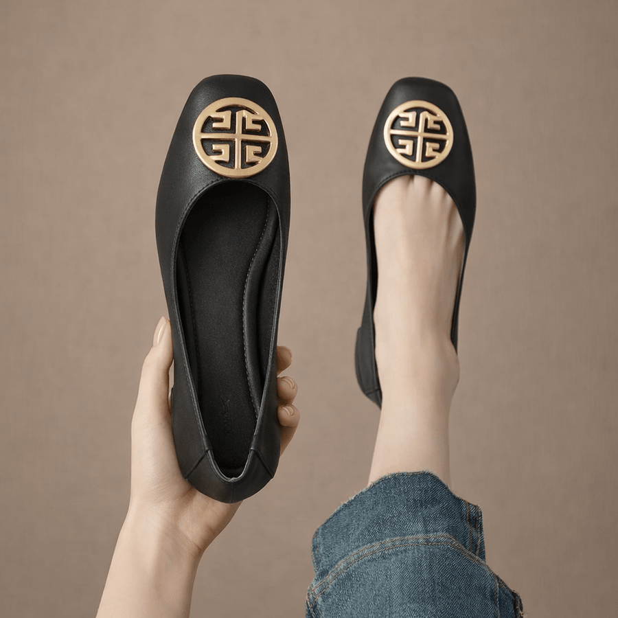 Orchard Leather Flats - Rosalie and Grace