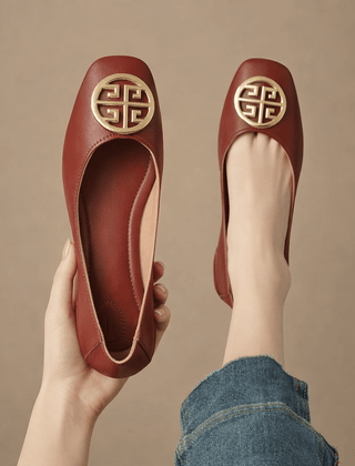 Orchard Leather Flats - Rosalie and Grace