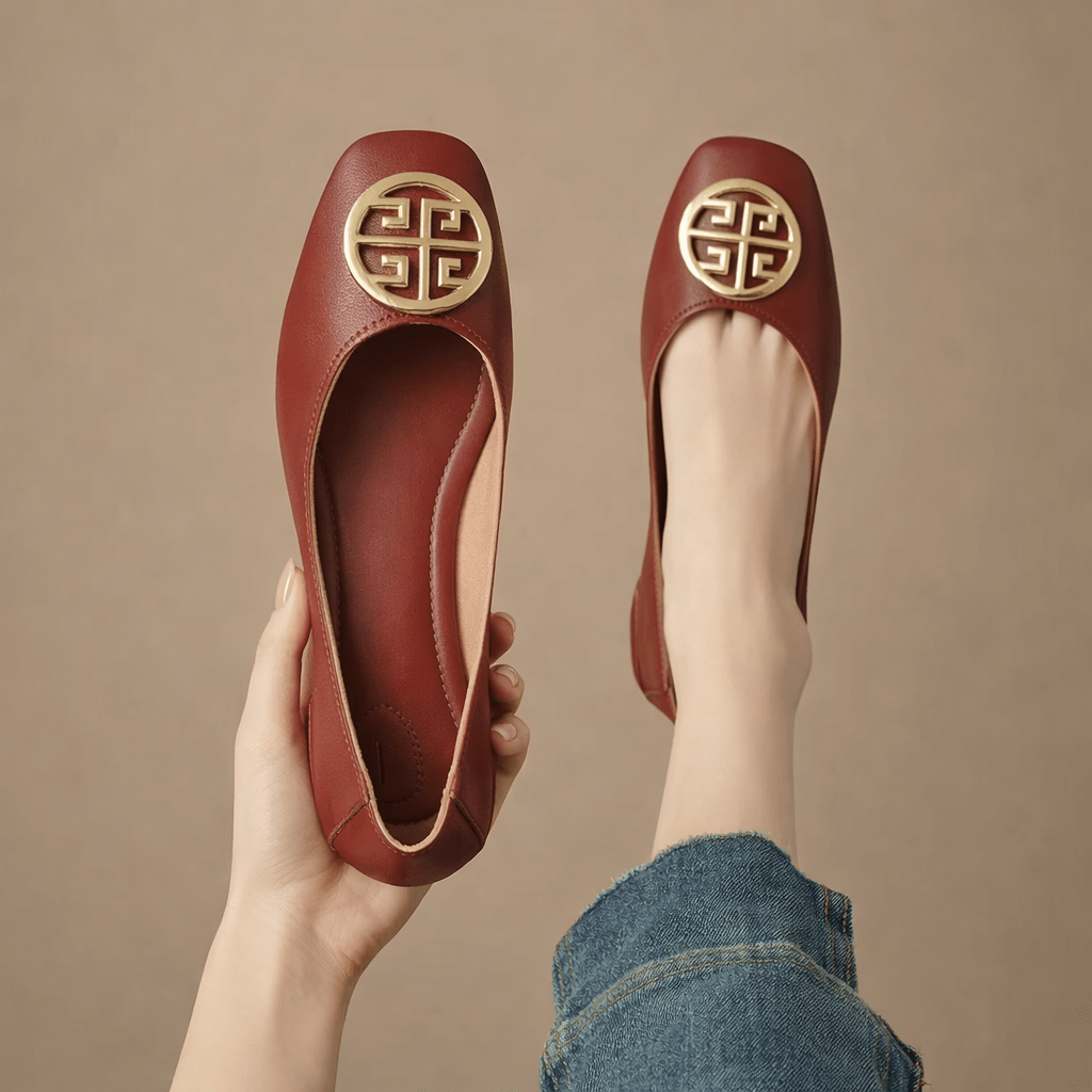 Orchard Leather Flats - Rosalie and Grace