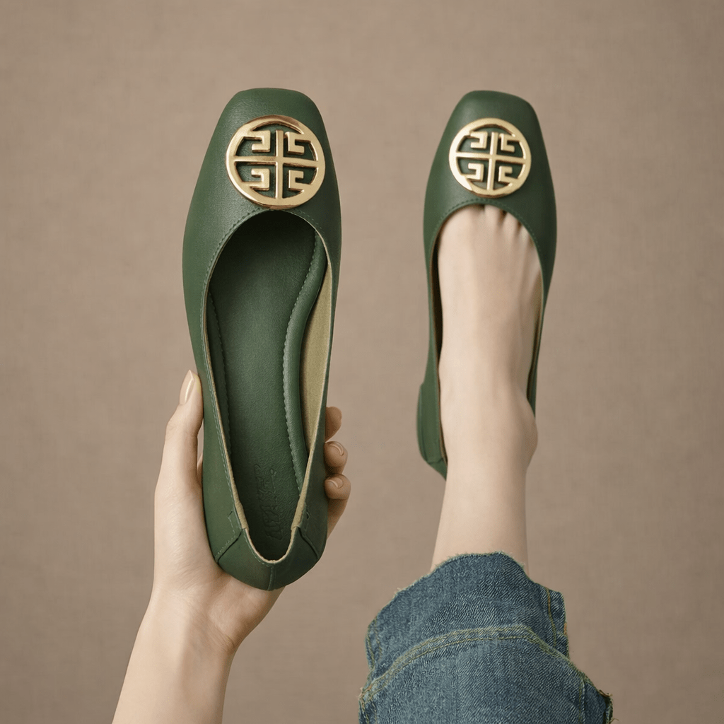 Orchard Leather Flats - Rosalie and Grace
