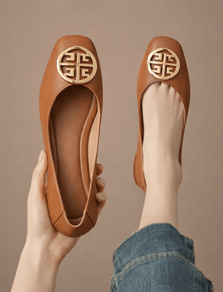 Orchard Leather Flats - Rosalie and Grace