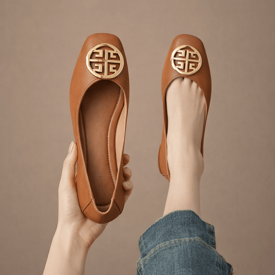 Orchard Leather Flats - Rosalie and Grace