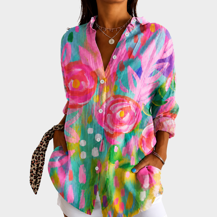 Painted Garden Breeze Blouse - Rosalie and Grace