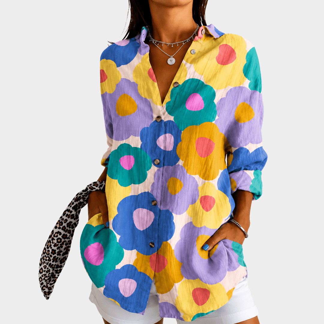 Pastel Bloom Garden Blouse - Rosalie and Grace