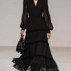 Roos™ Lace-Tiered Maxi Dress - Rosalie and Grace