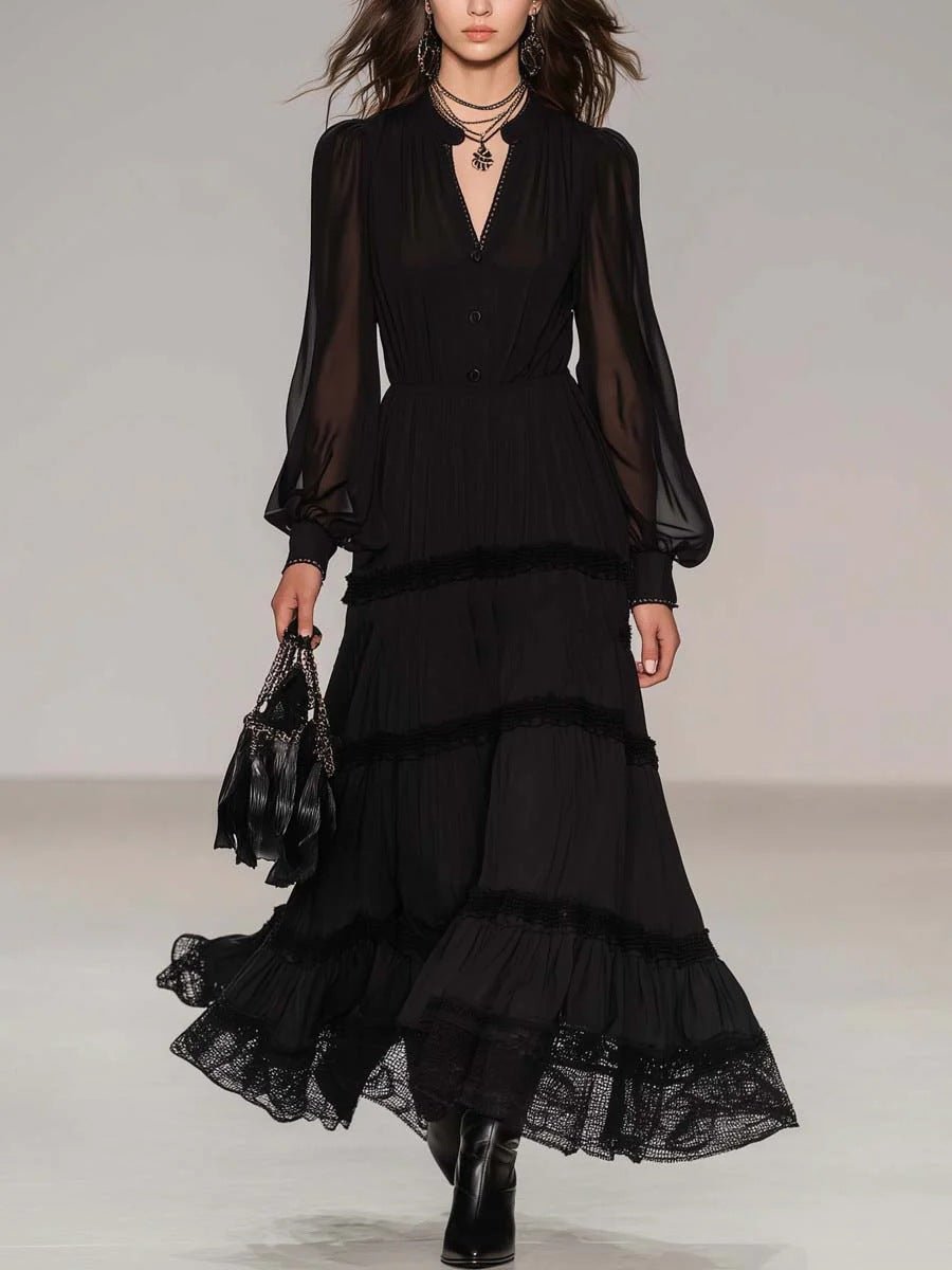 Roos™ Lace-Tiered Maxi Dress - Rosalie and Grace