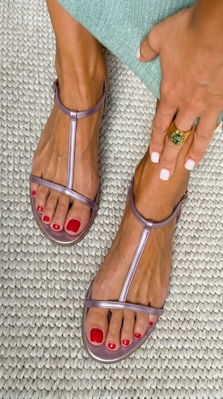 Rosalba Golden Sandals Spring - Rosalie and Grace