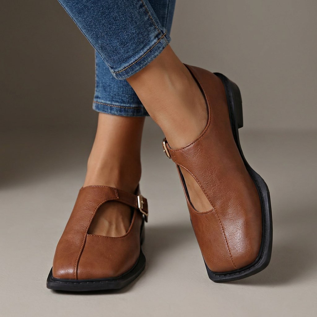 Rosalie | Comfort Leather Flats - Rosalie and Grace