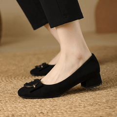 Rose Suede Flats - Rosalie and Grace