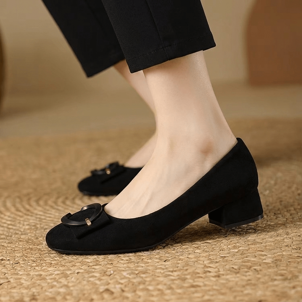 Rose Suede Flats - Rosalie and Grace