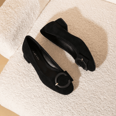 Rose Suede Flats - Rosalie and Grace