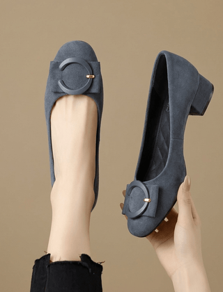Rose Suede Flats - Rosalie and Grace