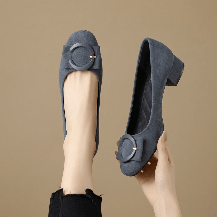 Rose Suede Flats - Rosalie and Grace
