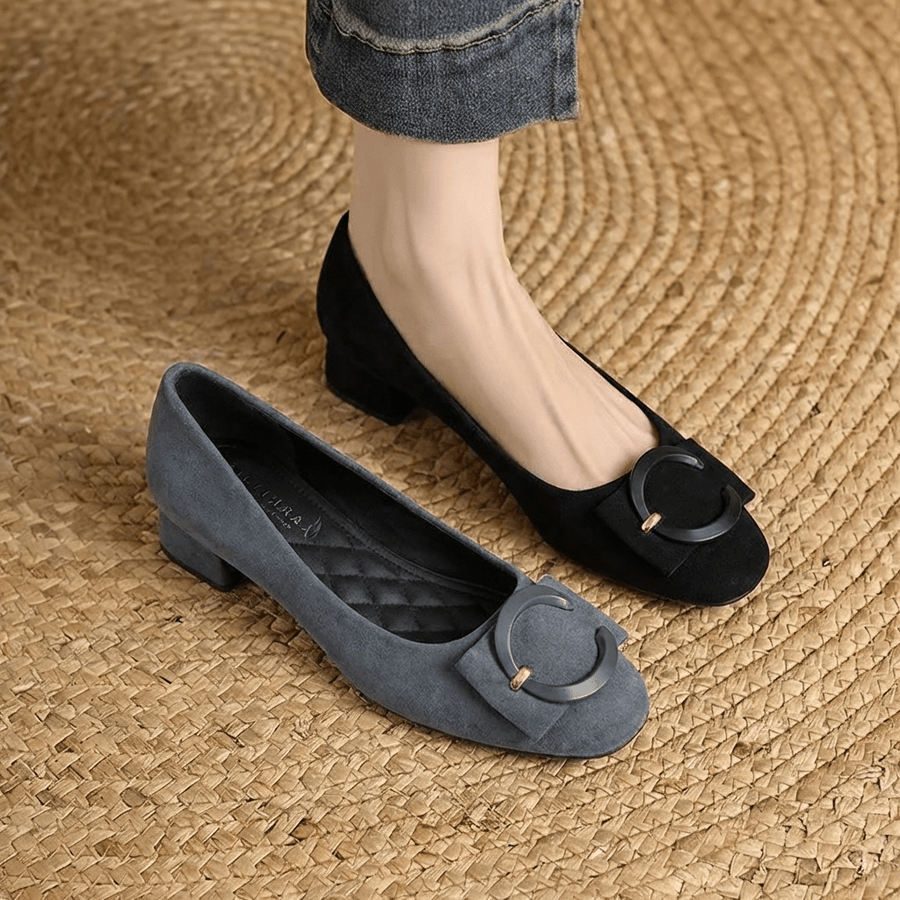 Rose Suede Flats - Rosalie and Grace